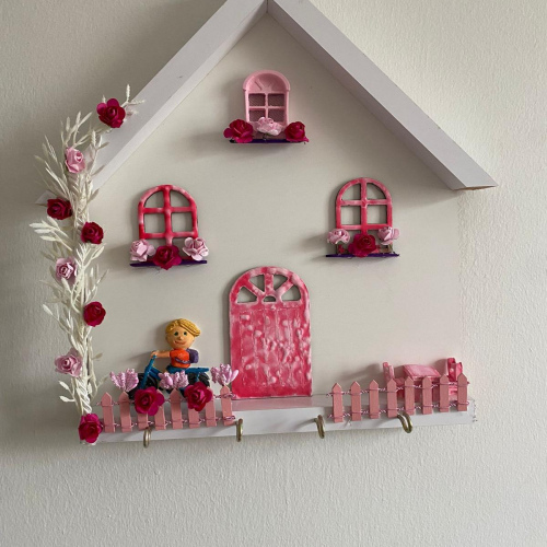 Dekoratif Ev Anahtarlık Askılığı – Duvar Organizeri – Hartopia